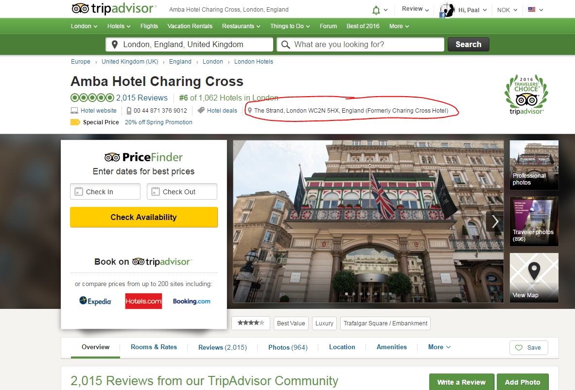 tripadvisor hotels data scraping