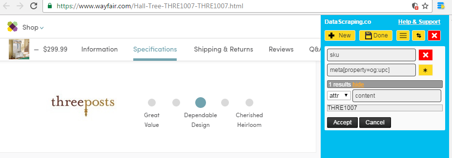 meta tags scraper