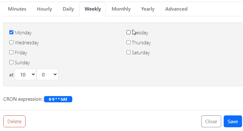 Web scraping jobs scheduler