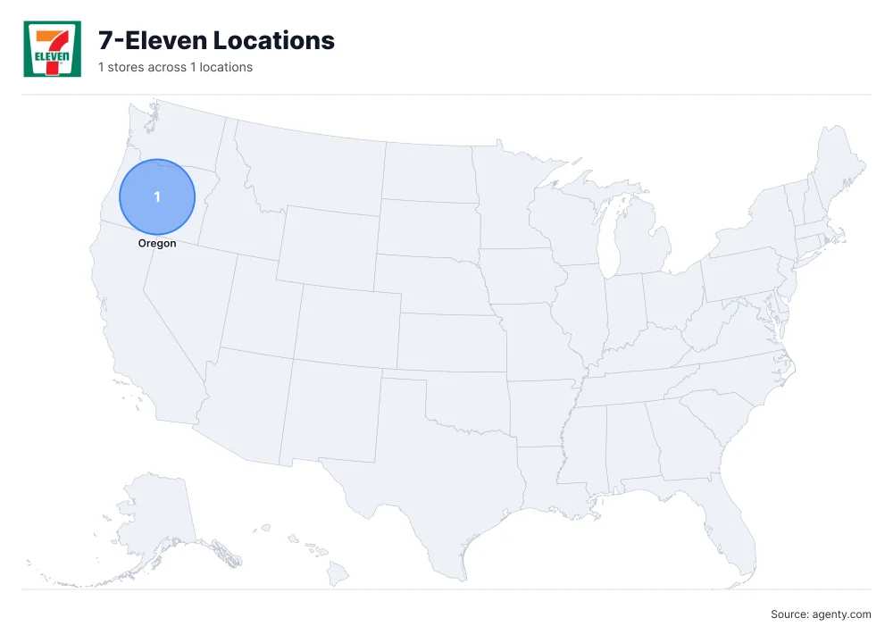 7-Eleven convenience store locations in USA