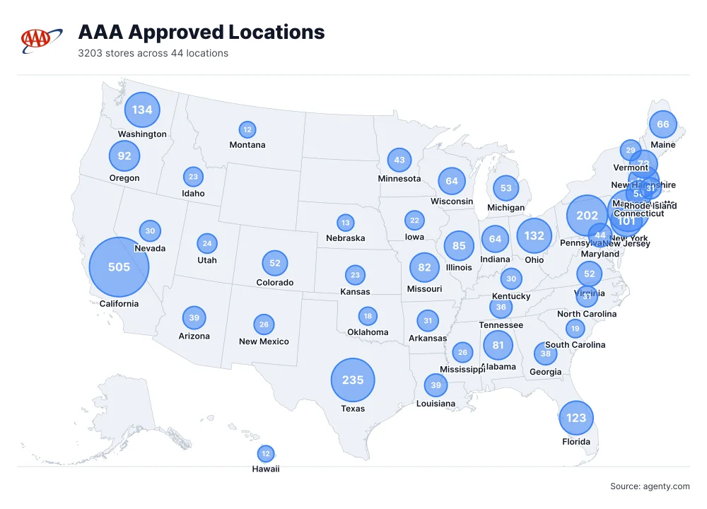 AAA Approved Locations by State