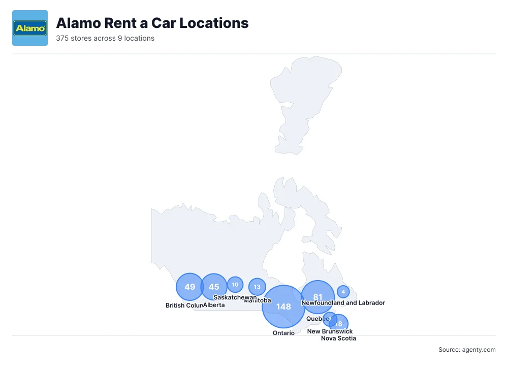 Alamo Rent a Car Locations by State/Region