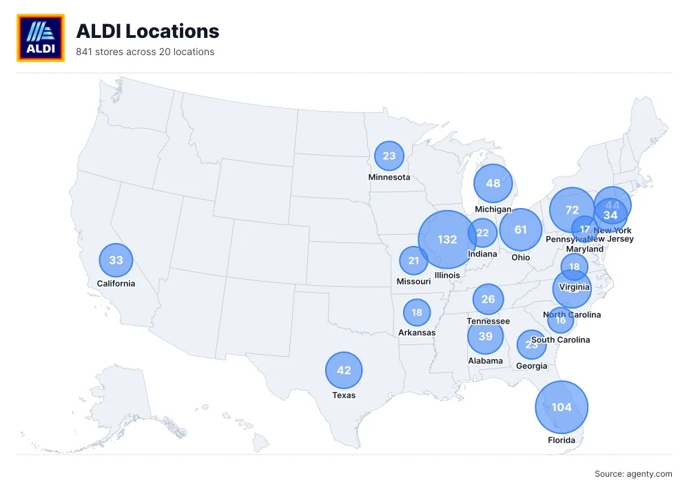 ALDI Store Locations in the USA