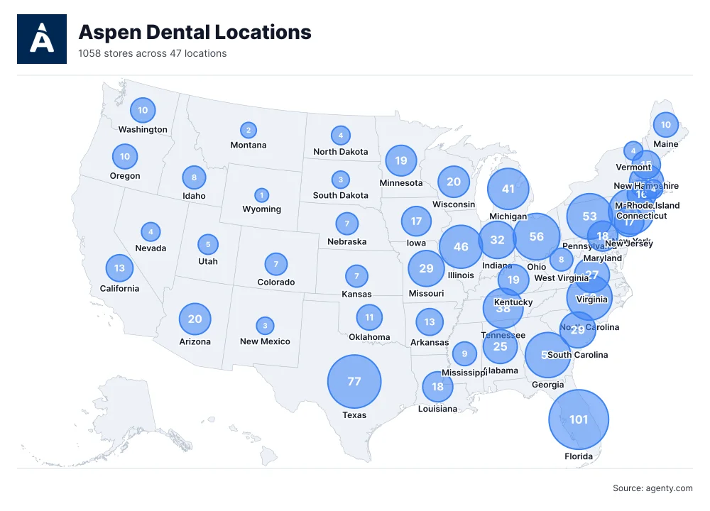 Aspen Dental Locations in the USA