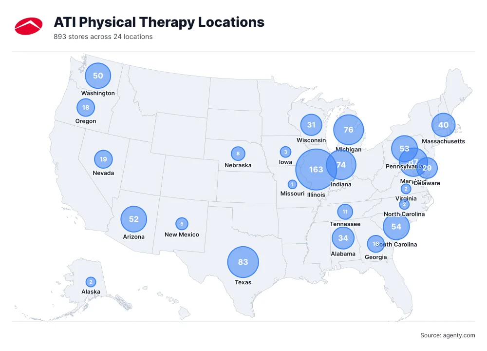 ATI Physical Therapy Locations by State
