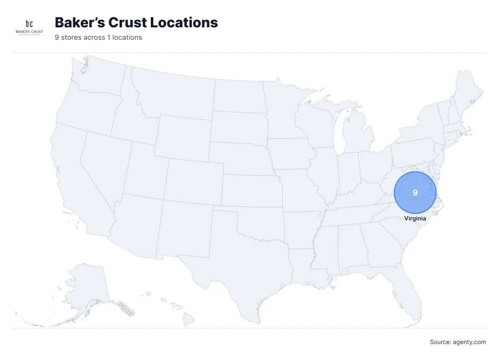 Baker’s Crust Locations by State
