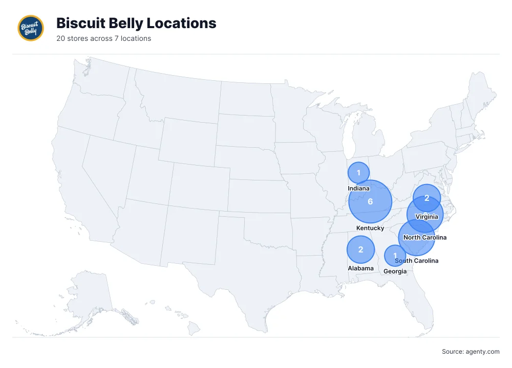Biscuit Belly Locations by State