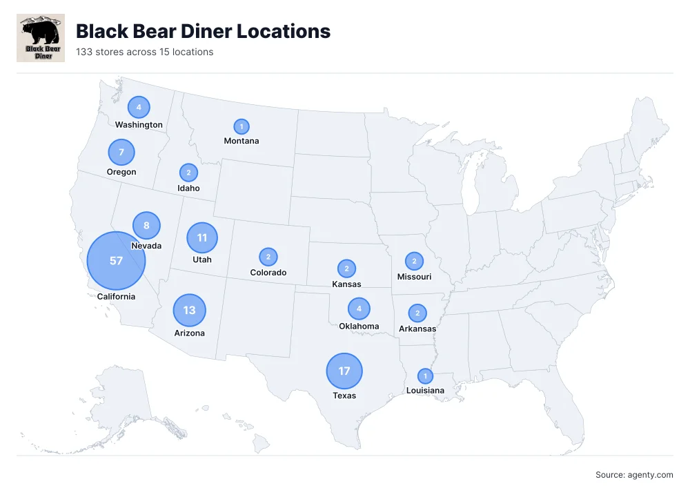 Black Bear Diner Locations by State
