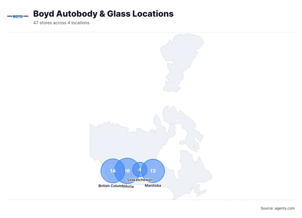 Boyd Autobody & Glass Locations by State/Region