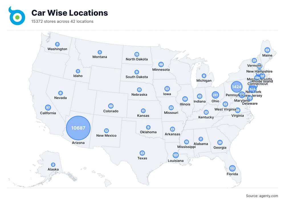 Car Wise Locations by State