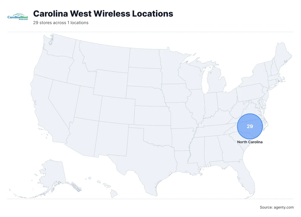 Carolina West Wireless Locations by State