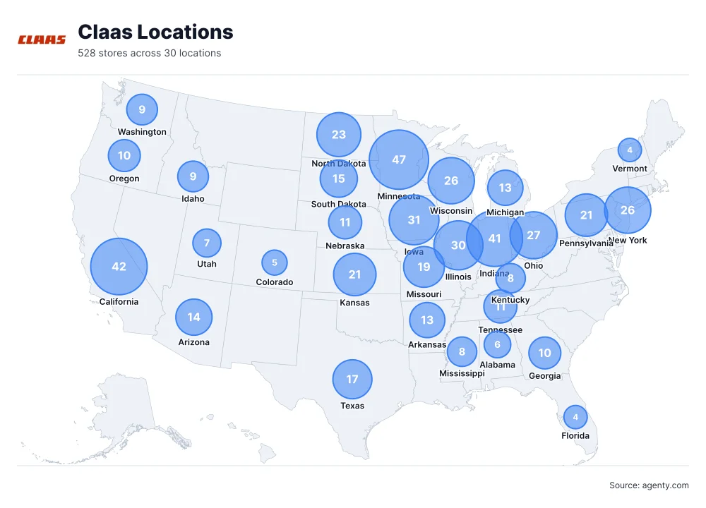 Claas Locations by State