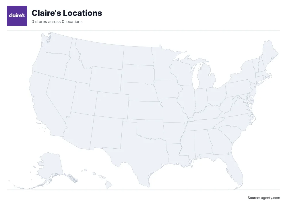 Claire's Store Locations in USA
