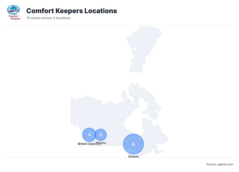 Comfort Keepers Locations by State/Region