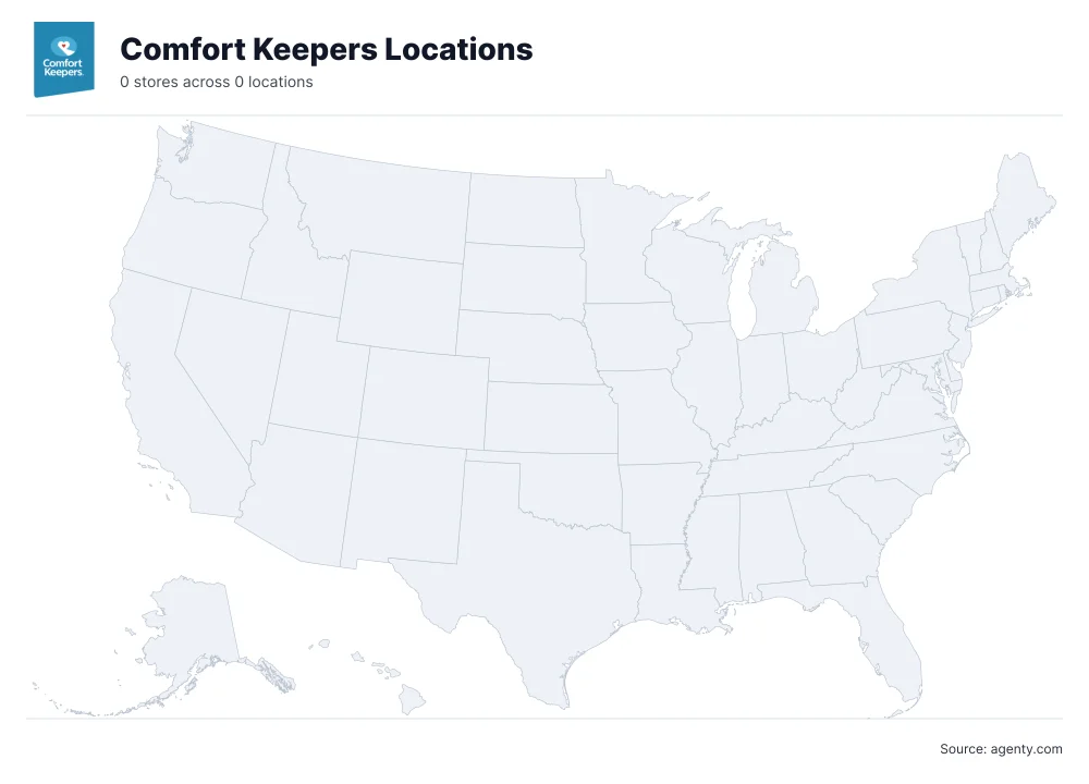 Comfort Keepers care center locations in the USA