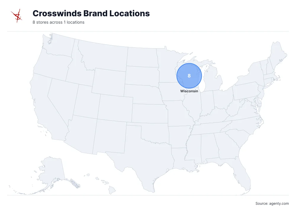 Crosswinds Brand Locations by State