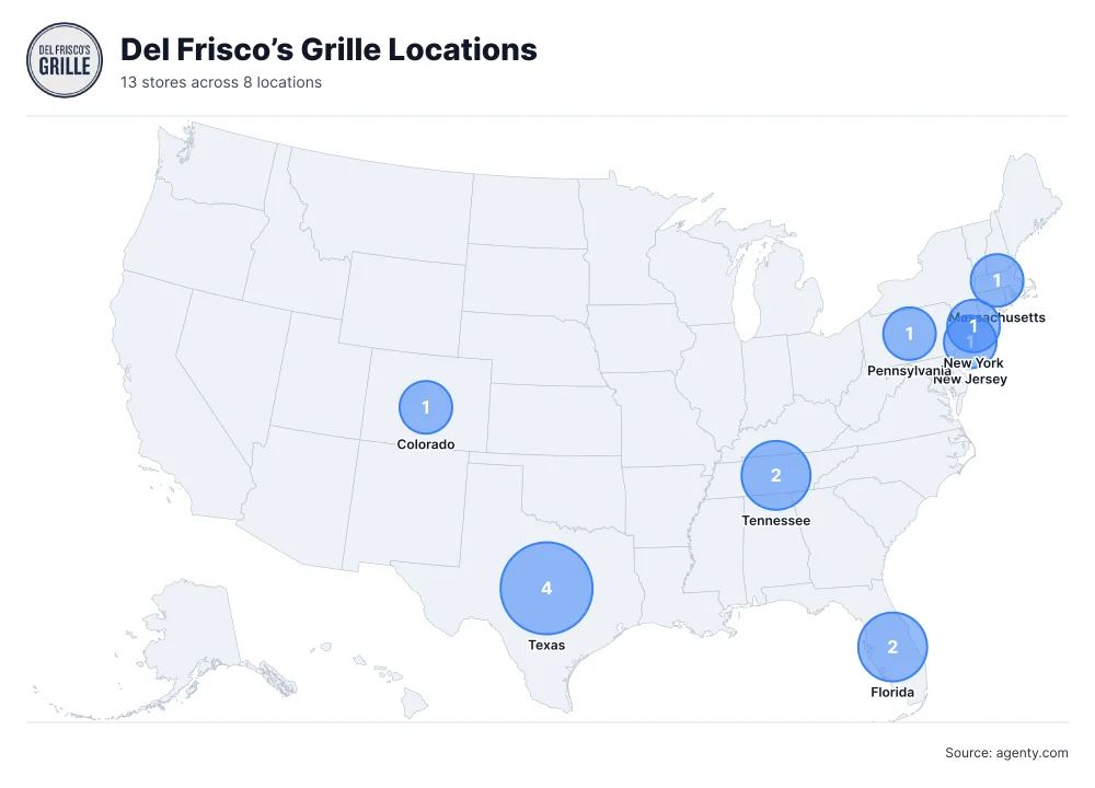 Del Frisco’s Grille Locations by State/Region