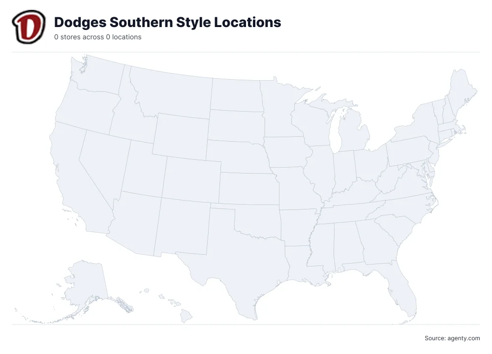 Dodges Southern Style Locations by State