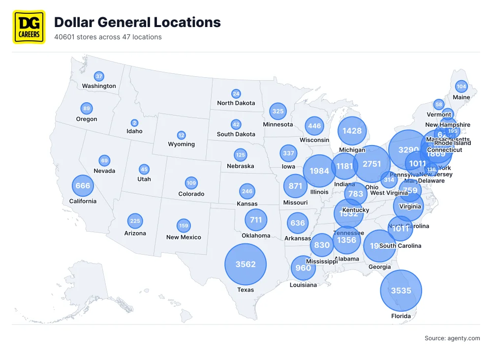 Dollar General Locations by State