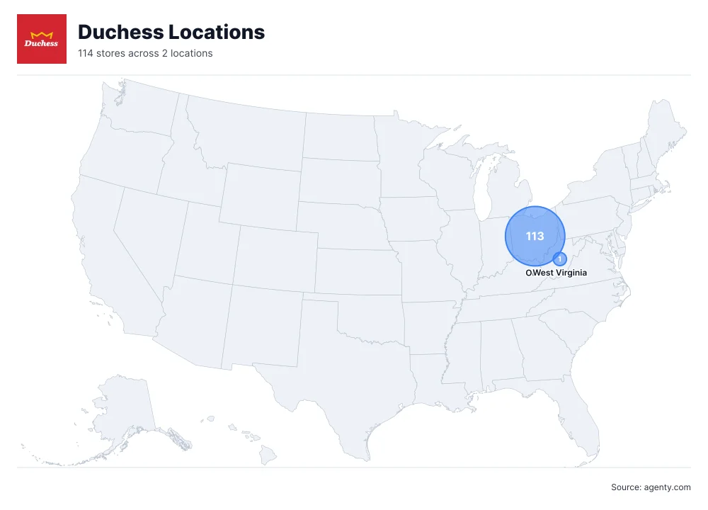 Duchess Locations by State