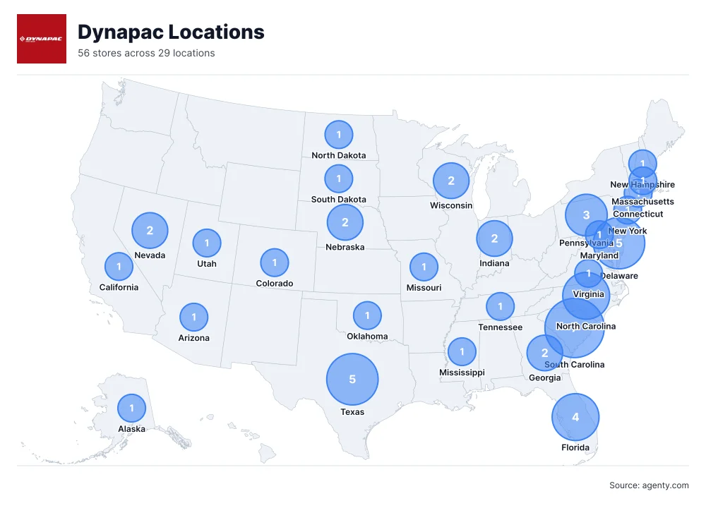 Dynapac Locations by State