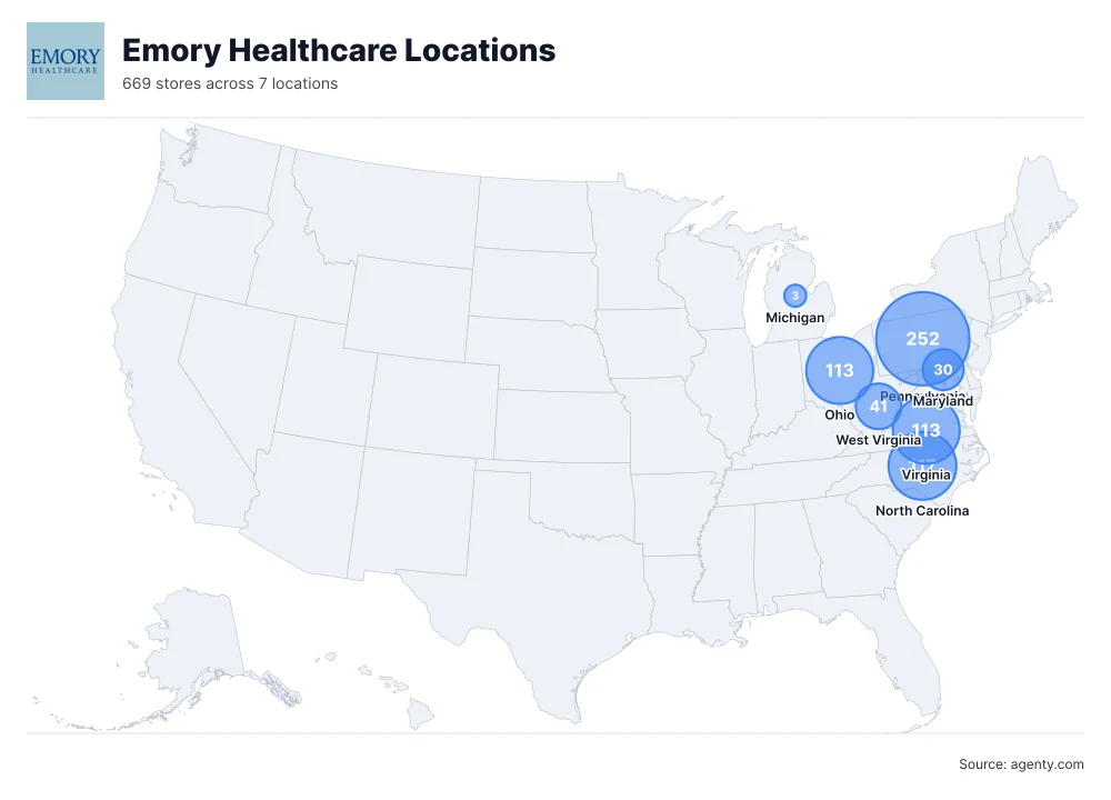 Emory Healthcare Locations by State