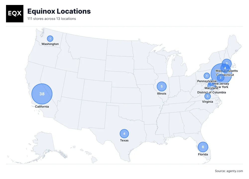 Equinox Locations by State/Region