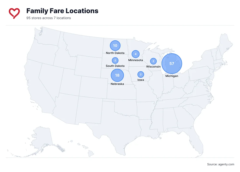 Family Fare Locations by State