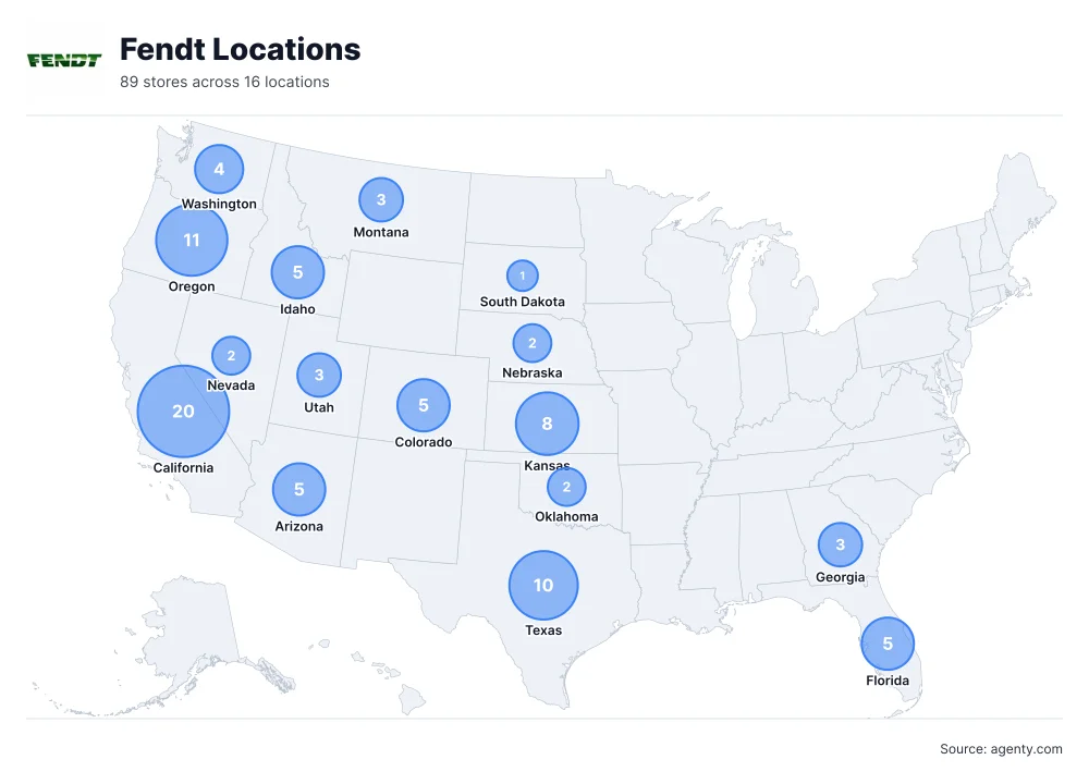 Fendt Locations by State