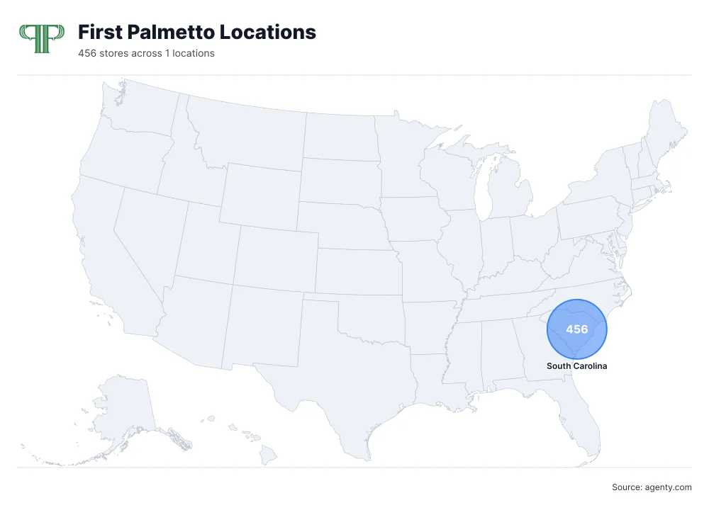 First Palmetto Locations by State