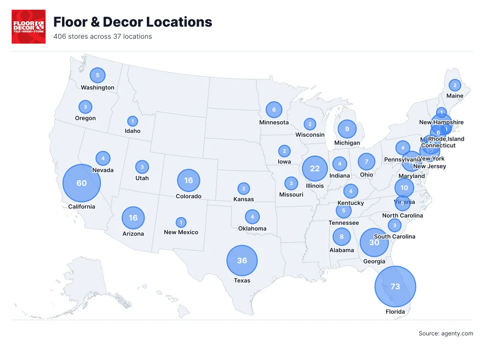 Floor & Decor Locations by State