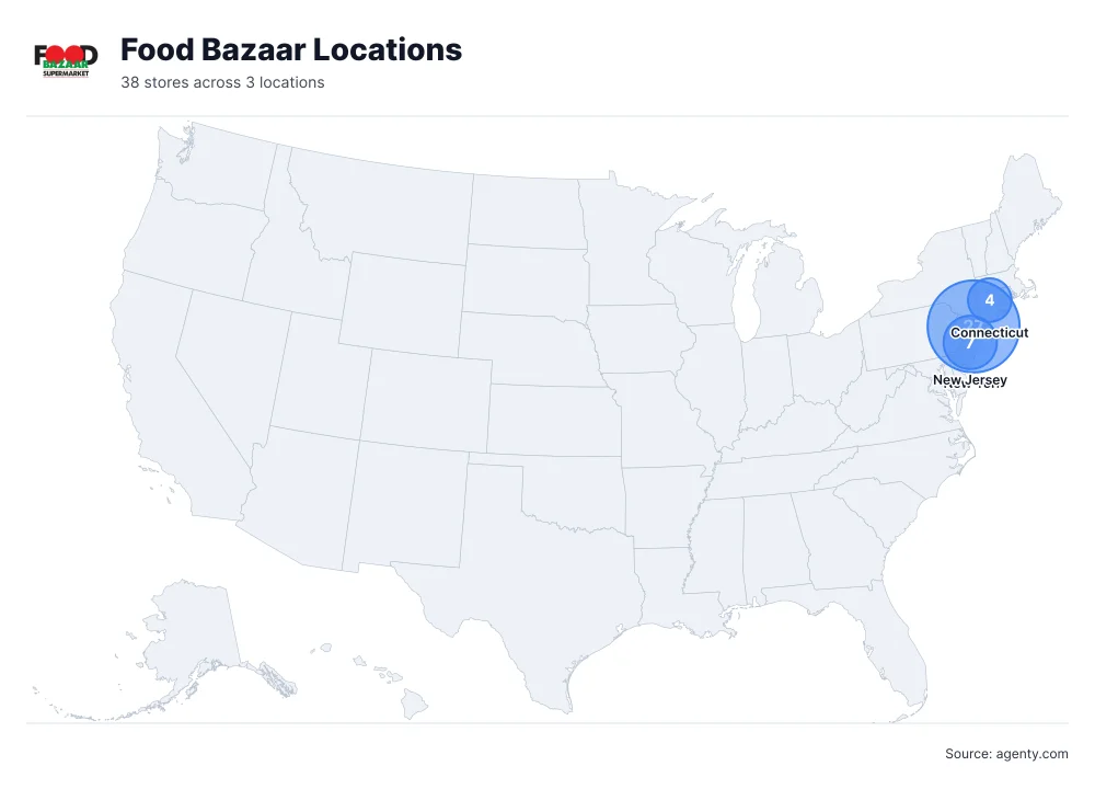 Food Bazaar Locations by State/Region