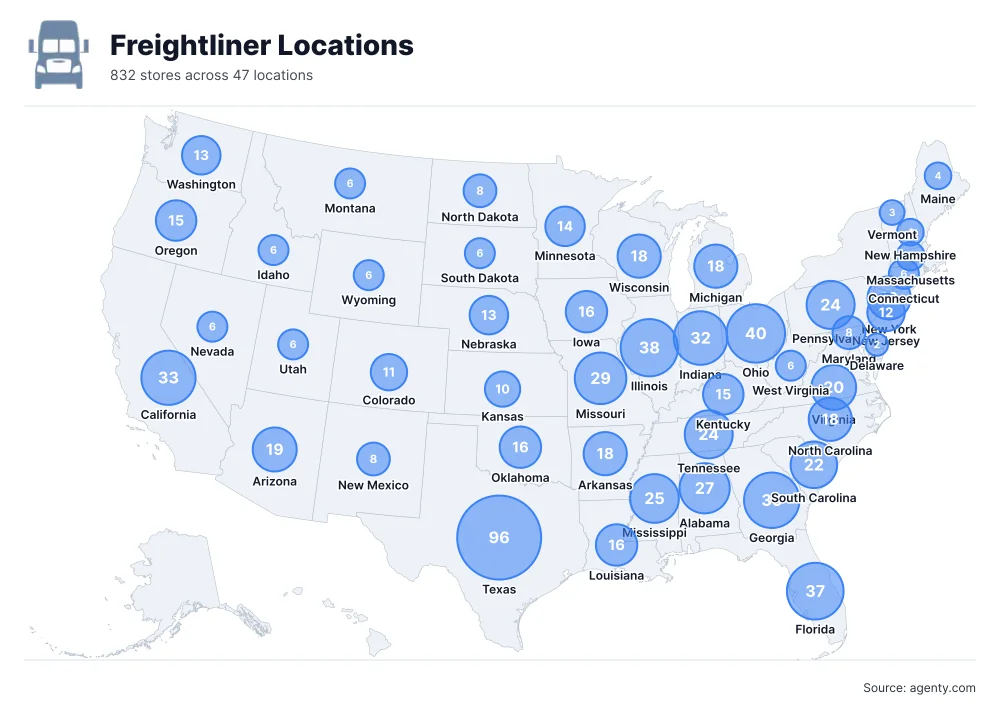Freightliner Locations by State