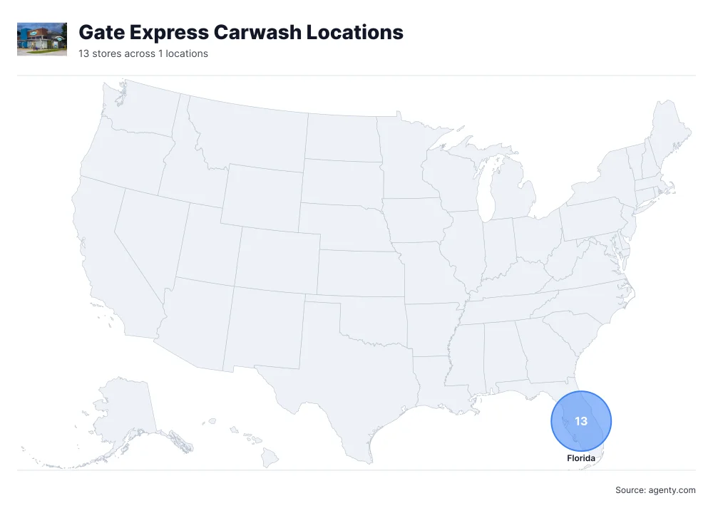 Gate Express Car Wash Locations in the USA