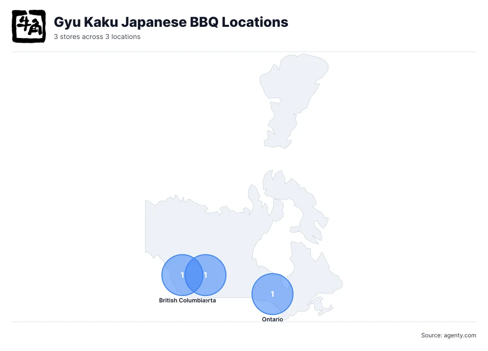 Gyu Kaku Japanese BBQ Locations by State/Region