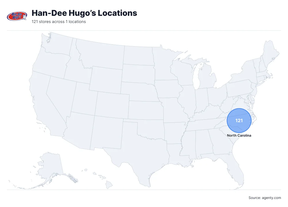 Han-Dee Hugo’s Locations by State