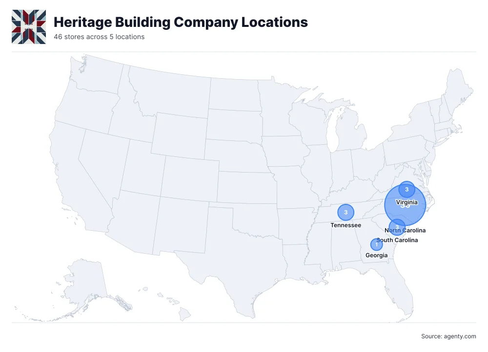 Heritage Building Company Locations by State