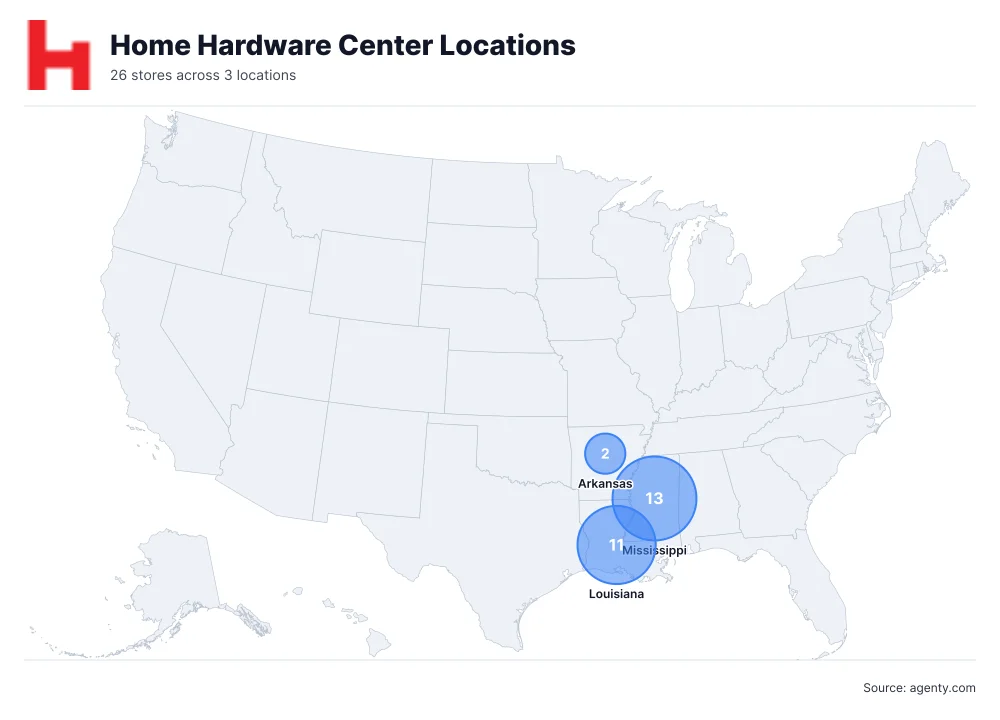 Home Hardware Center Locations by State/Region