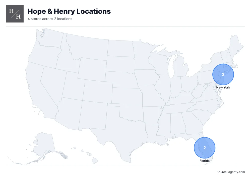 Hope & Henry Locations by State