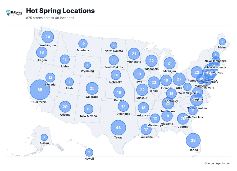 Hot Spring Locations by State
