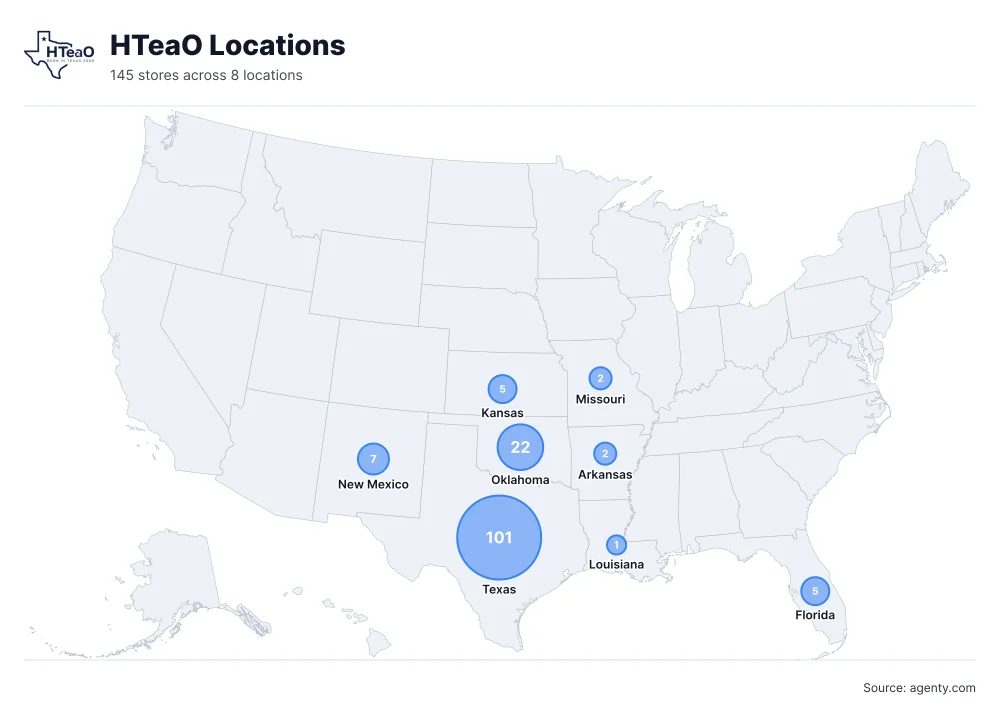 HTeaO Locations by State