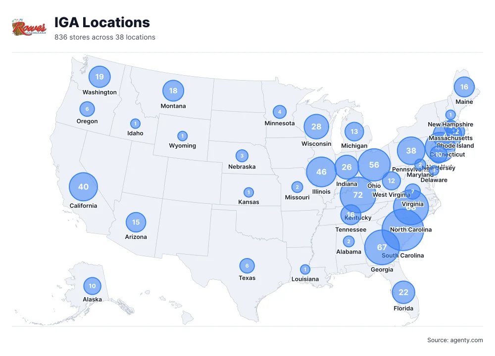 IGA Store Locations in USA