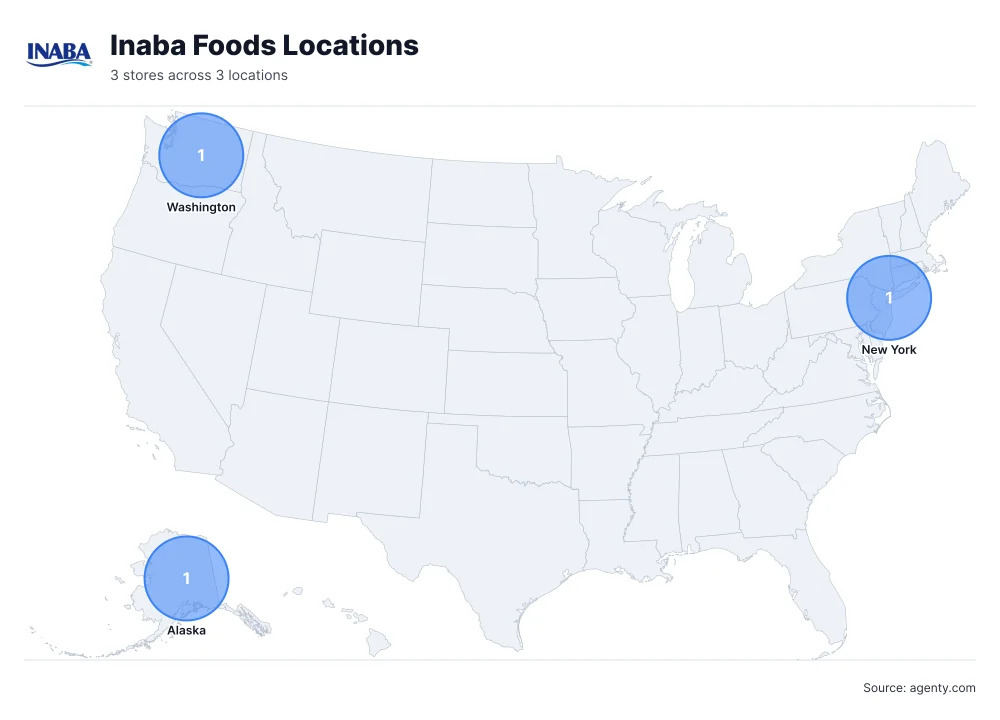 Inaba Foods Grocery Store locations in USA