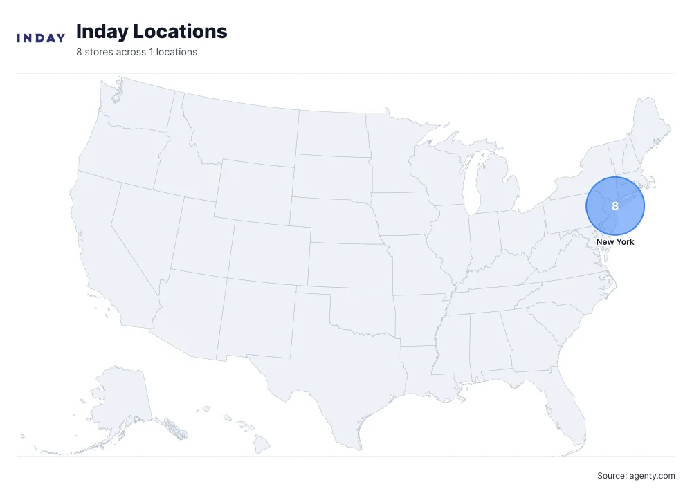 Inday Locations by State
