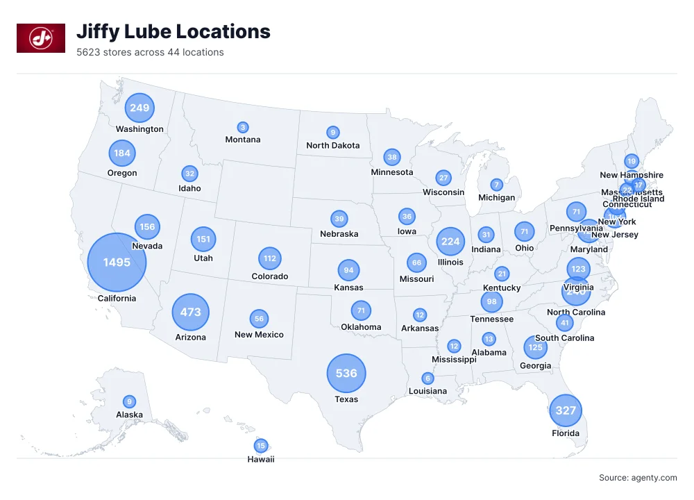 Jiffy Lube Locations in the USA