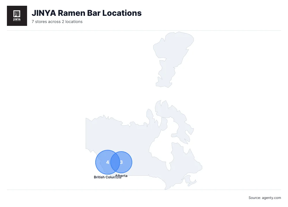 JINYA Ramen Bar Locations by State/Region