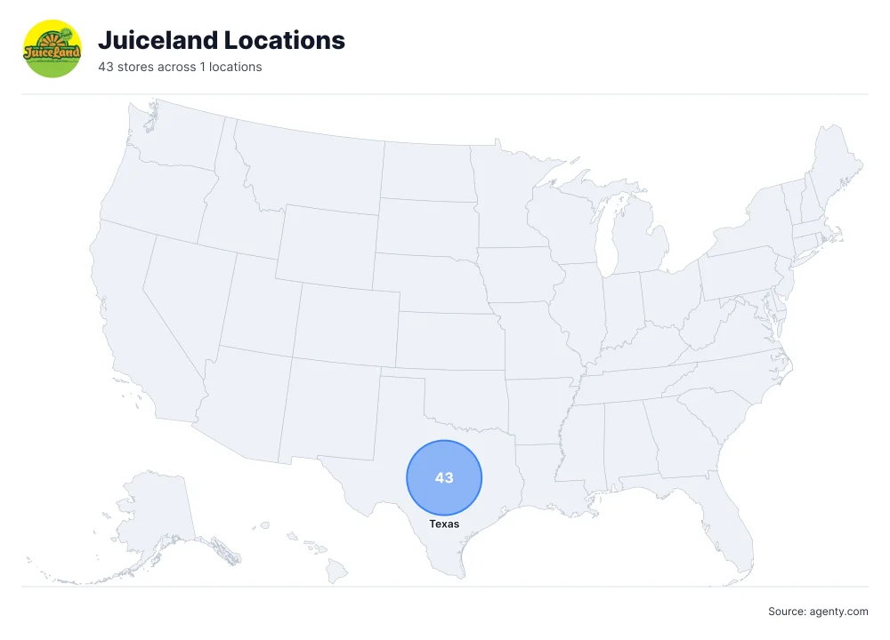 Juiceland Locations by State