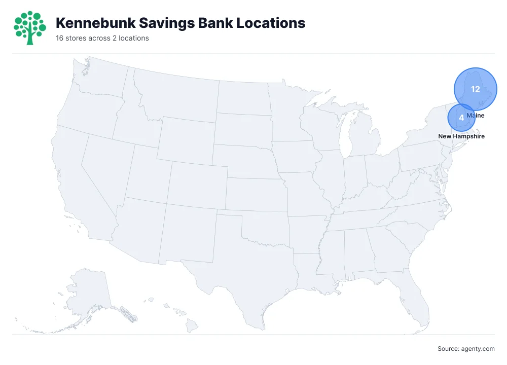 Kennebunk Savings Bank Locations by State