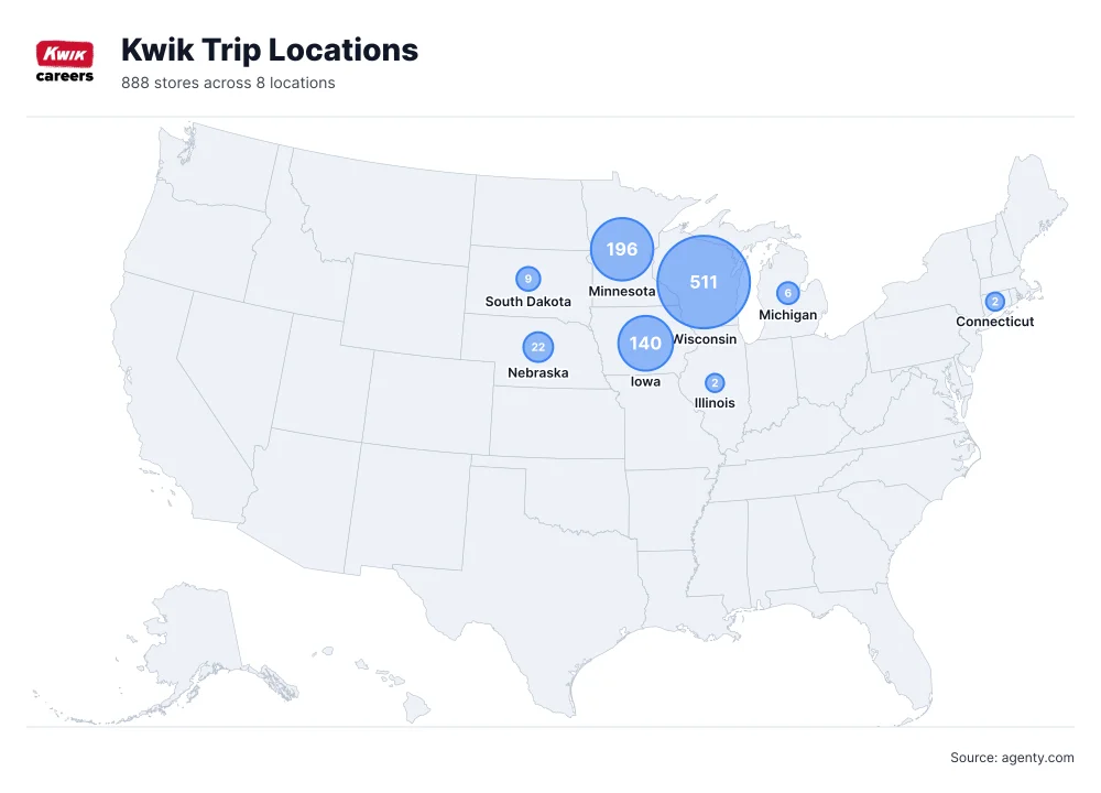 Kwik Trip Locations by State