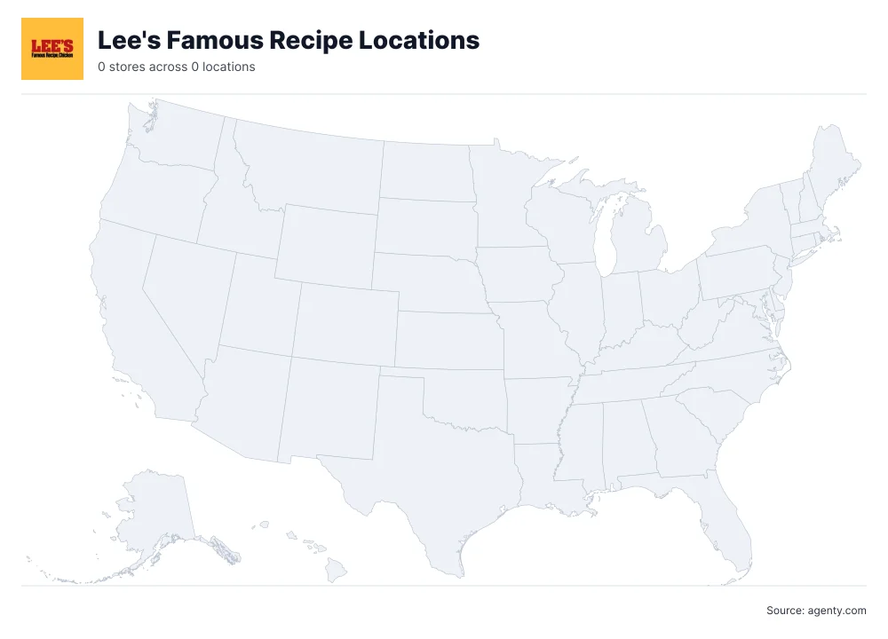 Lee's Famous Recipe Locations by State